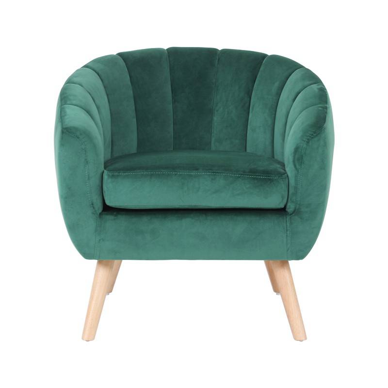 Location de fauteuils Victoria en velours vert en Ile de France