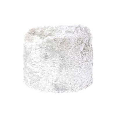 Location de Pouf fourrure Blanc